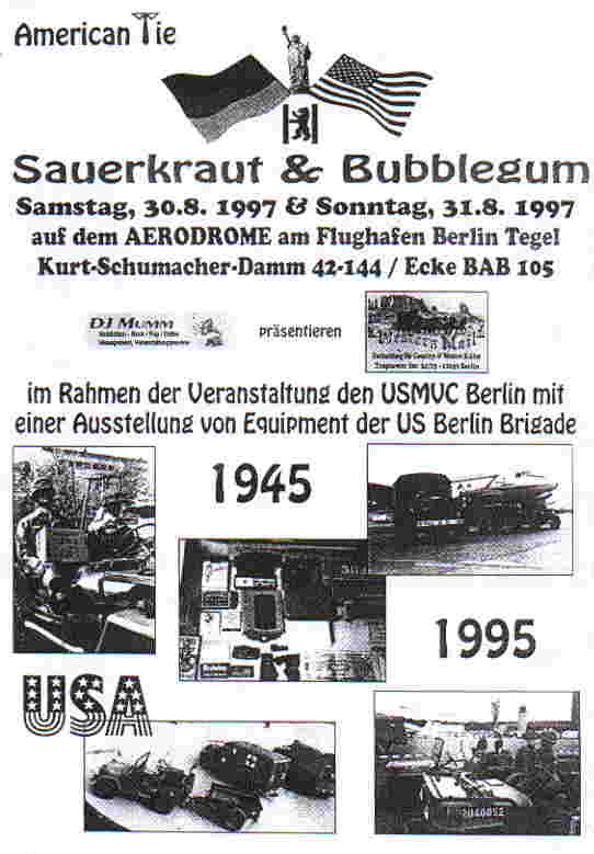Poster from the "Sauerkraut and Bubble Gum" event
